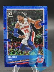 2020-21 Panini Donruss Optic Derrick Rose Blue Velocity #102 Detroit Pistons